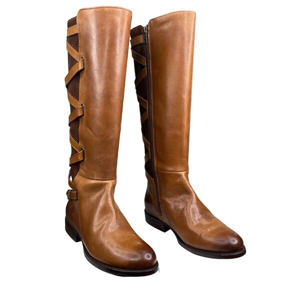 NWT FRYE Women's Jordan Brown Strappy Riding Boot Size US  7 - Picture 5 of 13